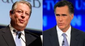 Al Gore / Mitt Romney composite photo.